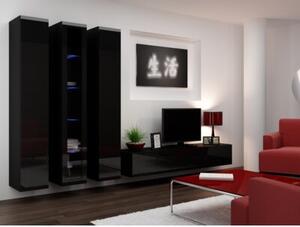 Witryna CAMA MEBLE Vigo 180 Czarny połysk