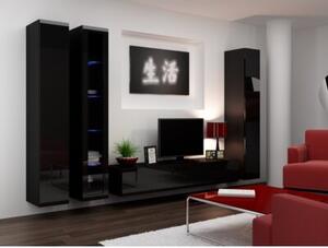 Witryna CAMA MEBLE Vigo 180 Czarny połysk