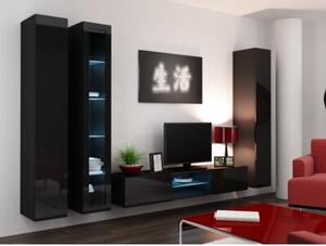 Witryna CAMA MEBLE Vigo 180 Czarny połysk