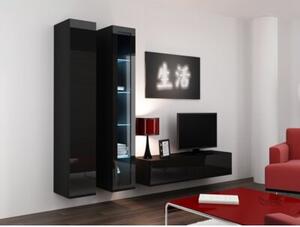 Witryna CAMA MEBLE Vigo 180 Czarny połysk