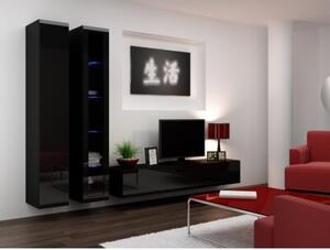 Witryna CAMA MEBLE Vigo 180 Czarny połysk