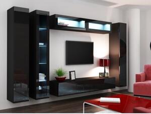 Witryna CAMA MEBLE Vigo 180 Czarny połysk