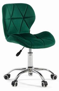 MebleMWM Krzesło obrotowe zielone ART118S / welur #56