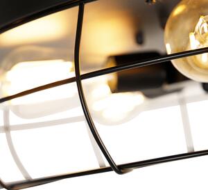 Czarny wentylator sufitowy z pilotem 5 świateł - Gaiola Oswietlenie wewnetrzne