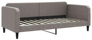 Sofa z materacem do spania, kolor taupe, 90x200 cm, tkanina