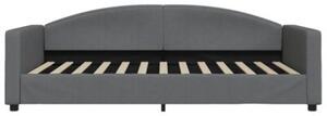 Sofa rozsuwana, ciemnoszara, 100x200 cm, tkanina