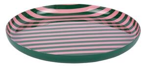 Zielony/jasnoróżowy żelazny talerz ø 22 cm Animado – PT LIVING