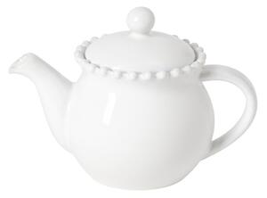 Biały kamionkowy dzbanek do herbaty z sitkiem 500 ml Pearl – Costa Nova