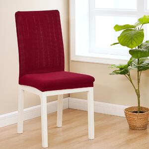 Elastyczny pokrowiec na krzesło Magic clean winny, 45 - 50 cm, zestaw 2 szt