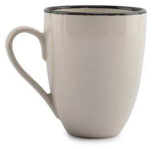 Czarny/kremowy kamionkowy kubek 350 ml Gravel – ONA