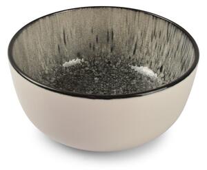 Czarna/kremowa kamionkowa miska 740 ml Gravel – ONA