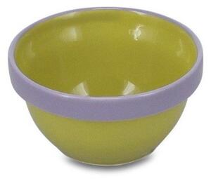 Zielona/fioletowa kamionkowa miska 170 ml Duo – ONA