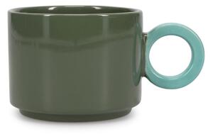 Zielony kamionkowy kubek 280 ml Lou – ONA