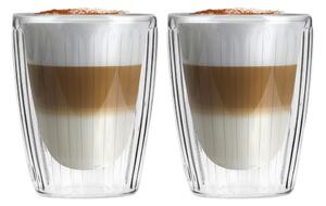 Szklane kubki zestaw 2 szt. do cappuccino 250 ml Livio Duo – Vialli Design