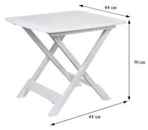 Stół składany balkonowy biały 50 cm