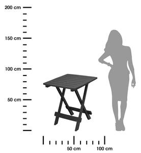 Stół składany balkonowy antracyt 70 cm