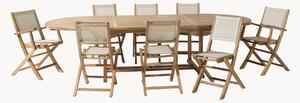 Komplet mebli ogrodowych z drewna tekowego Fun, 9 elem