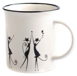 Kubek porcelanowy Dakls Cats Kristy, 310 ml