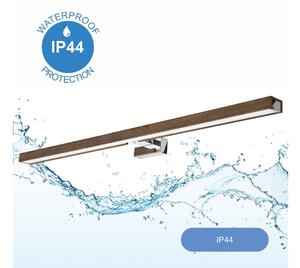 Brilagi Brilagi-LED Łazienkowe oświetlenie lustra WOODY MIRROR LED/15W/230V IP44 dąb/chrom BG15127