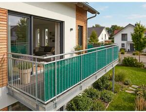 Zielona plastikowa osłona balkonowa 500x90 cm – Garden Pleasure