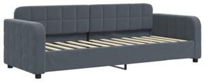 Sofa rozsuwana, ciemnozielona, 80x200 cm, aksamit