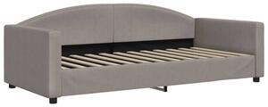 Sofa z funkcją spania, kolor taupe, 90x200 cm, obita tkaniną