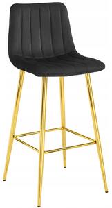 Czarny welurowy hoker glamour z opraciem S0-A45