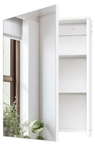 Szafka łazienkowa z lustrem - Wisząca - Biała - 45 x 60 cm - Regulowane półki