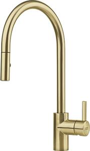 Franke Eos Neo M Pull-Out Spray bateria kuchenna stojąca z wyciąganą wylewką złota 115.0681.244