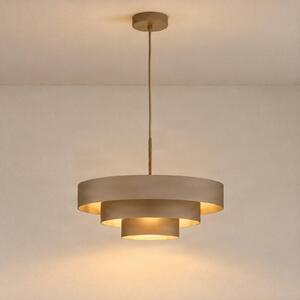 Lampa wisząca Trio Domiluce, możliwość ściemniania, kremowy / amber, salon / jadalnia, metal, nowoczesny