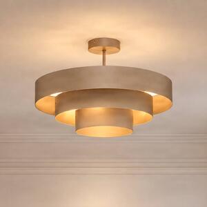 Lampa sufitowa Trio Domiluce, możliwość ściemniania, kremowy / amber, przedpokój, metal, nowoczesny