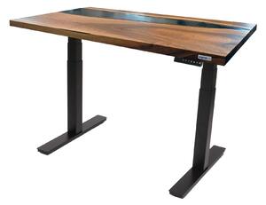 Lite Drewno z żywicą – Ergonomiczne biurko elektrycznie regulowane