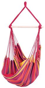 Fotel wiszący Relax - Pasiasty - Odporny na warunki atmosferyczne - 85 cm - Do 120 kg - Na zewnątrz