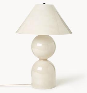 Lampa stołowa ze szkła z regulowanym kloszem Danielle, W 60 cm