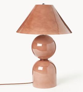 Lampa stołowa ze szkła z regulowanym kloszem Danielle, W 60 cm