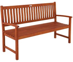 Ławka ogrodowa Maxima wykonana z eukaliptusa 152 x 55 x 90 cm z certyfikatem