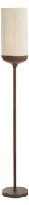 Ciemnobrązowa lampa stojąca z tekstylnym kloszem (wysokość 159 cm) Dania – Light & Living