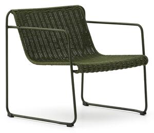 Zielony metalowy fotel ogrodowy Maurina – Kave Home