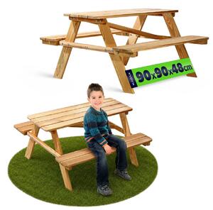 Zestaw piknikowy dla dzieci Molere naturalny stoliczek dla dzieci