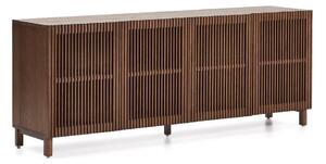 Ciemnobrązowa komoda w dekorze orzecha 181x71,5x42,5 cm Beyla – Kave Home