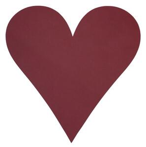 Mata stołowa ze skóry ekologicznej 30x30 cm Heart Nupo – LIND DNA