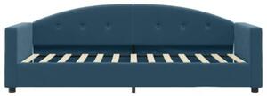 Sofa z materacem do spania, niebieska, 80x200 cm, aksamit