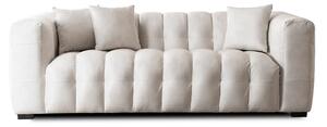 Sofa MODERNO 3S Trzyosobowa Kremowa Welurowa Nowoczesna