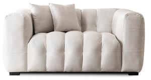 Sofa MODERNO 2S Dwuosobowa Kremowa Welurowa Nowoczesna