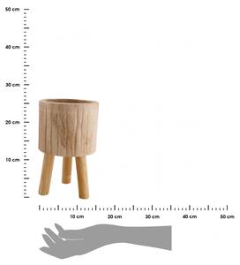 Donica z drewna paulownia 25x15 cm