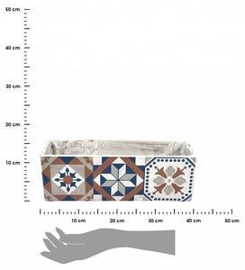 Podłużna doniczka Azulejos 39 cm