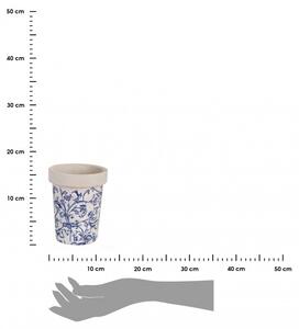 Postarzana doniczka ceramiczna 13x16cm