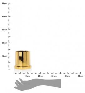 Doniczka ze spodkiem Hanya Gold 13 cm