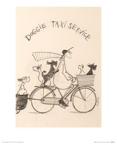 Druk artystyczny Sam Toft - Doggie Taxi Service, Sam Toft, (30 x 40 cm)