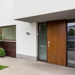 MEGAMAN Kinkiet LED Nova XChange, biały, z numerem domu, CCT, IP44 XChange, czarny, tworzywo sztuczne